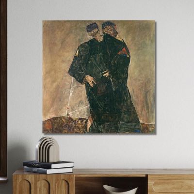 The Hermits Egon Schiele esh193 canvas print 