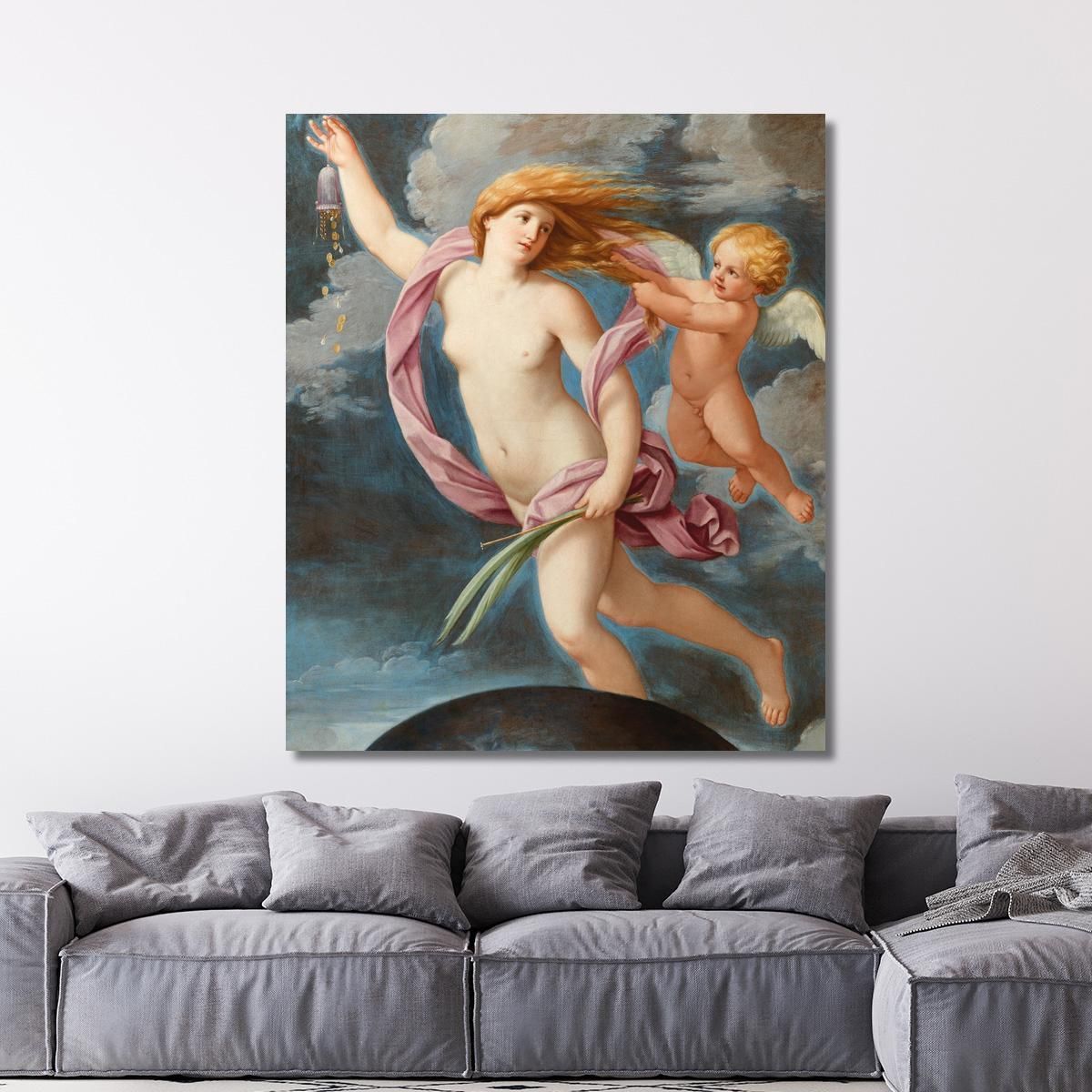 Fortune With A Purse Guido Reni grn13 canvas print 