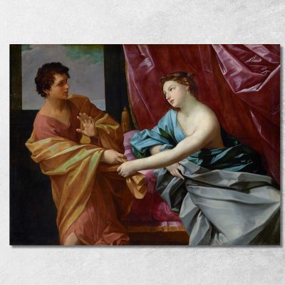 Joseph And Potiphar'S Wife Guido Reni grn16 canvas print 