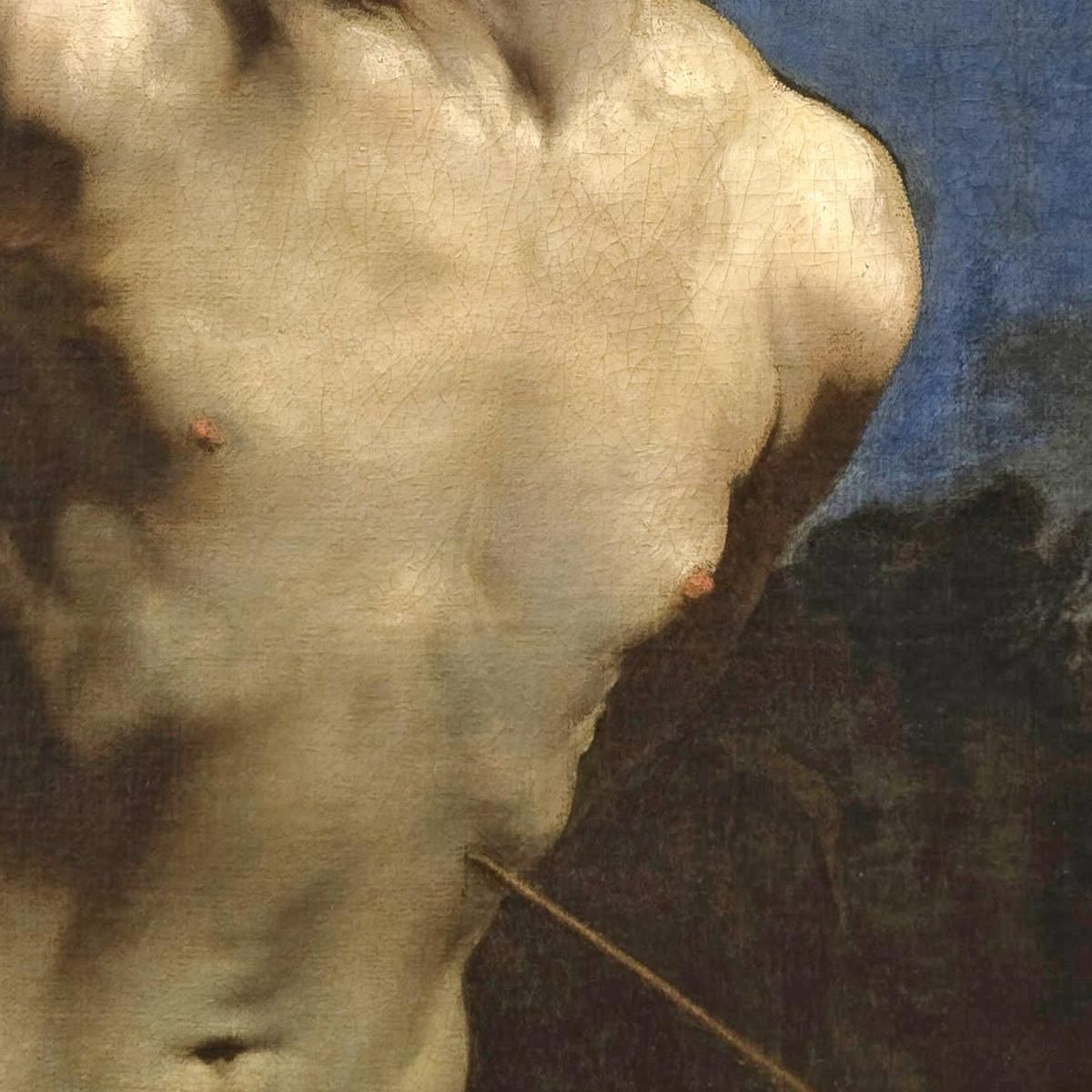 Saint Sebastian Guido Reni grn33 canvas print