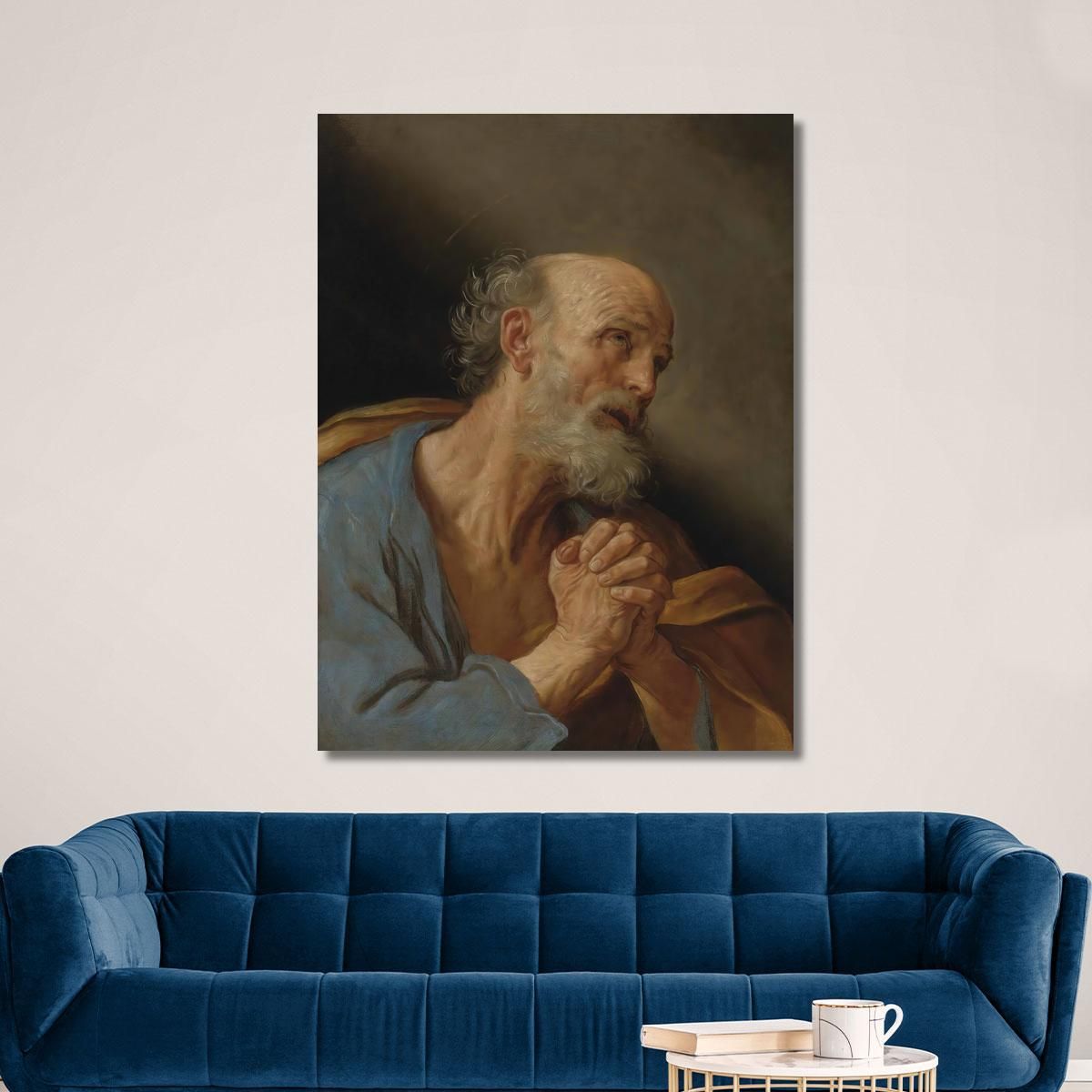The Penitent Saint Peter Guido Reni grn47 canvas print 