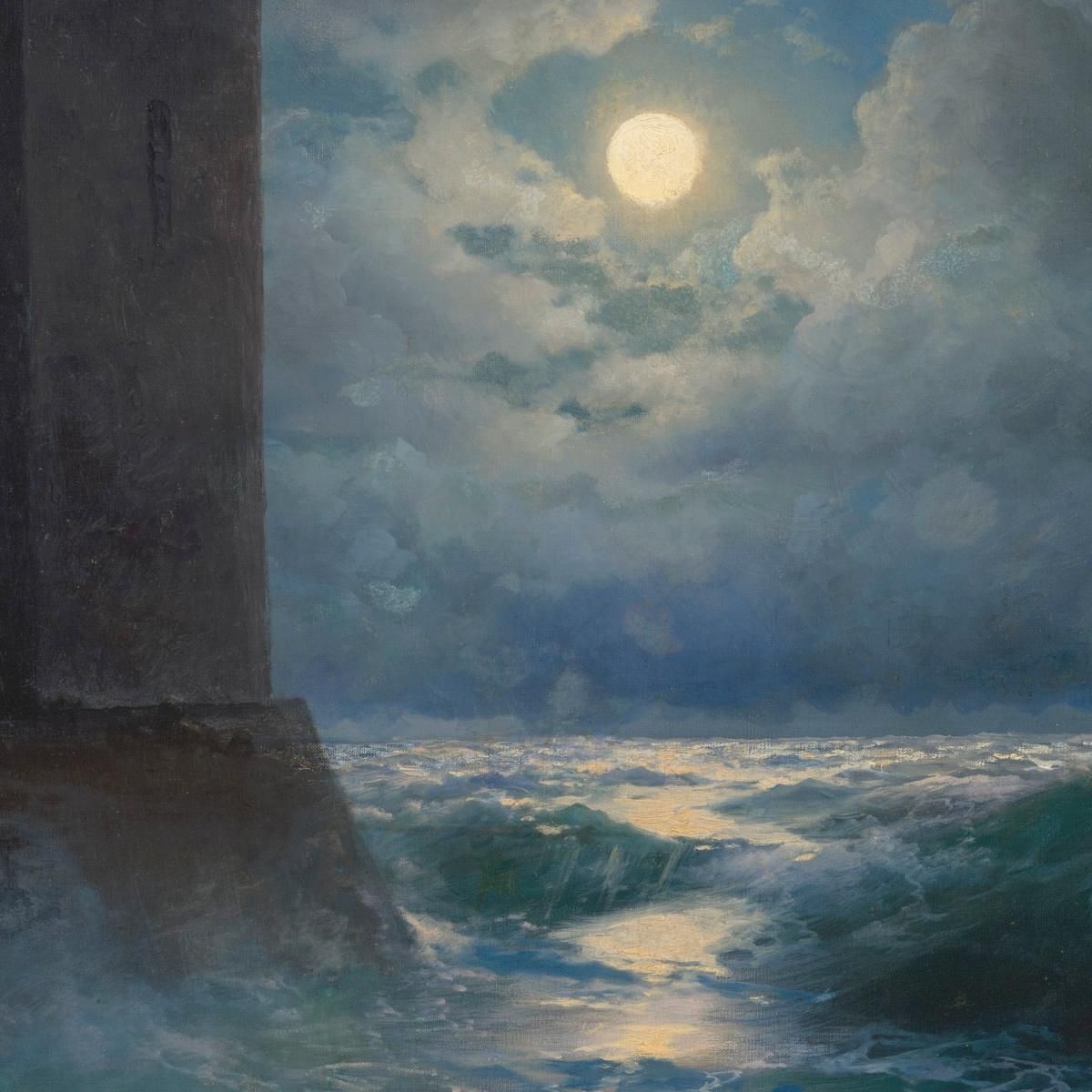 Genoese Towers In The Black Sea Ivan Konstantinovich Aivazovsky ika10 canvas print