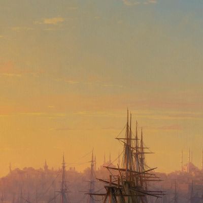 View Of Constantinople And The Bosphorus Ivan Konstantinovich Aivazovsky ika52 canvas print