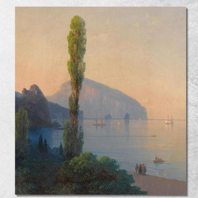 View Of The Ayu Dag Ivan Konstantinovich Aivazovsky ika54 canvas print 