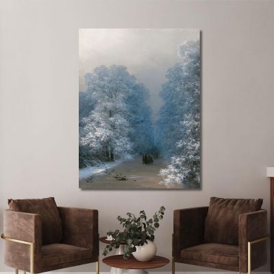 Winter Landscape Ivan Konstantinovich Aivazovsky ika56 canvas print 