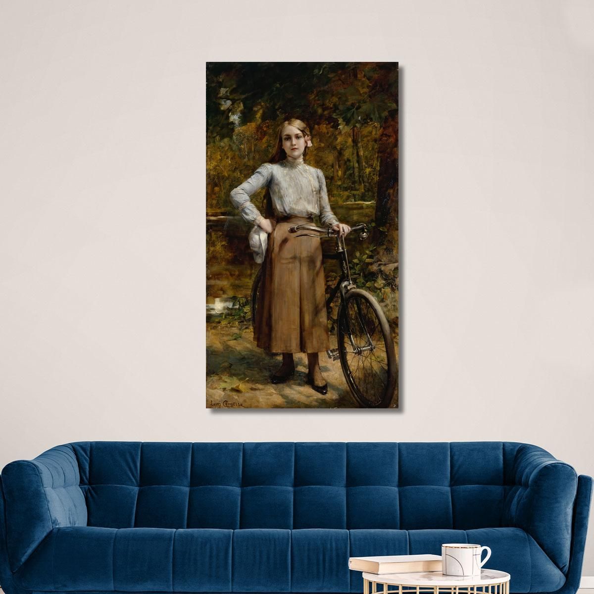 Bicycle At Le Vésinet Léon François Comerre lfc5 canvas print 