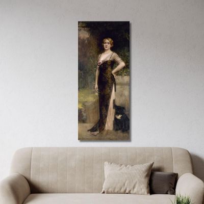 Portrait Of Madame Jean Maillard-Norbert Léon François Comerre lfc24 canvas print 