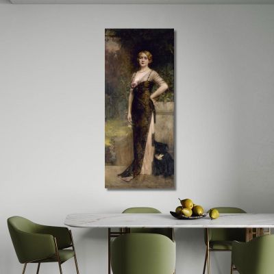 Portrait Of Madame Jean Maillard-Norbert Léon François Comerre lfc24 canvas print 