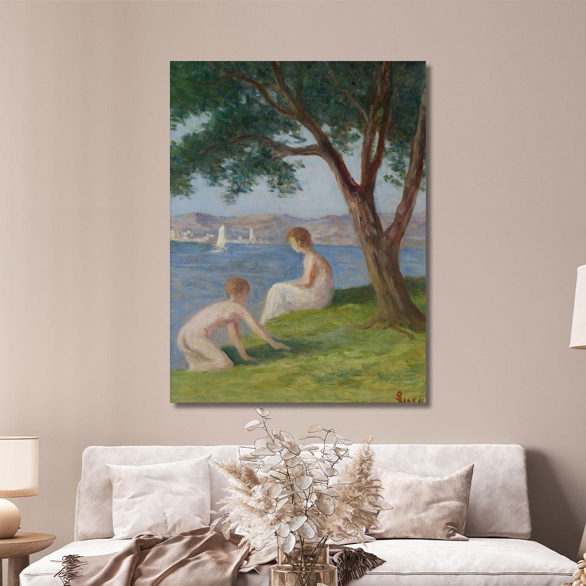 Bathers At St. Tropez Maximilien Luce mlc4 canvas print 