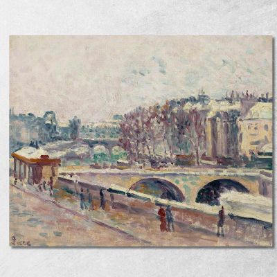 The Quai Saint-Michel Maximilien Luce mlc48 canvas print 