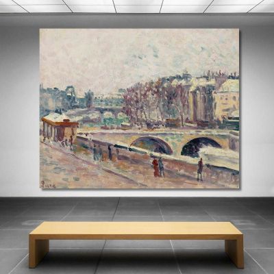 The Quai Saint-Michel Maximilien Luce mlc48 canvas print 