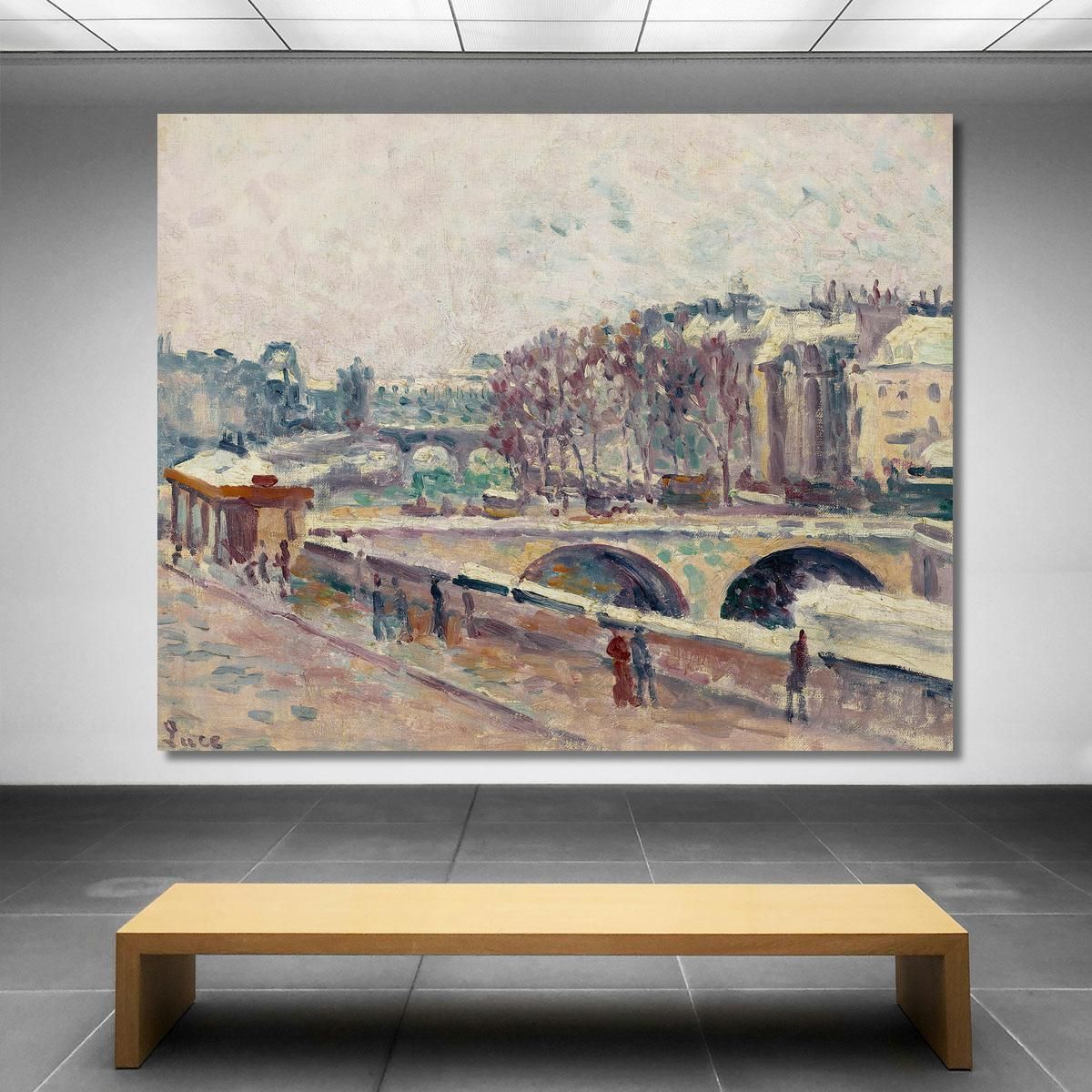 The Quai Saint-Michel Maximilien Luce mlc48 canvas print 