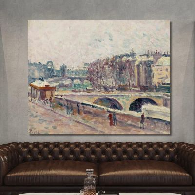 The Quai Saint-Michel Maximilien Luce mlc48 canvas print 