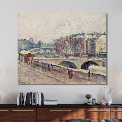 The Quai Saint-Michel Maximilien Luce mlc48 canvas print 