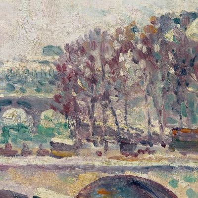 The Quai Saint-Michel Maximilien Luce mlc48 canvas print