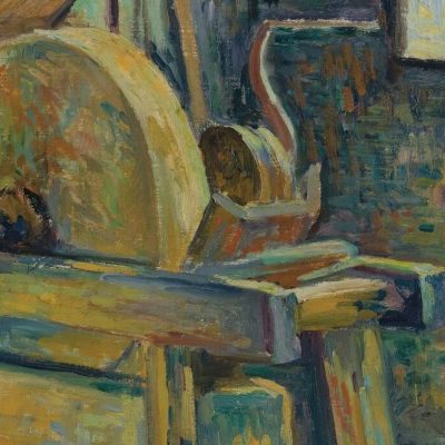 The Knife Grinder Maximilien Luce mlc52 canvas print
