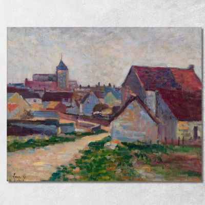 The Village Of Conche-Sur-Condoires Maximilien Luce mlc55 canvas print 