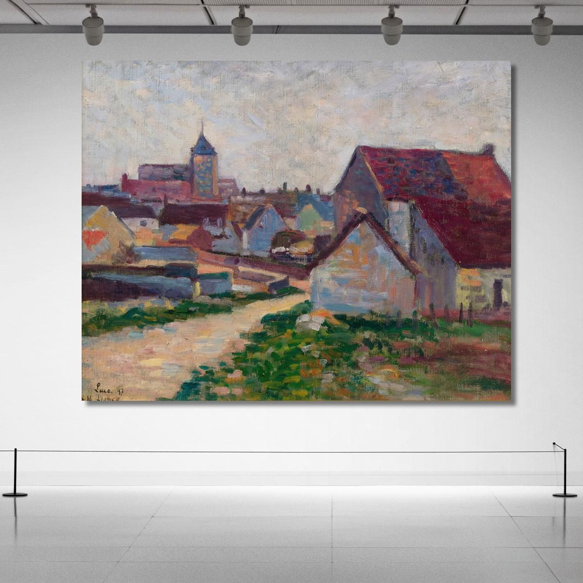 The Village Of Conche-Sur-Condoires Maximilien Luce mlc55 canvas print 