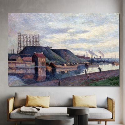 The Terrils Of Sacré Madame Maximilien Luce mlc63 canvas print 