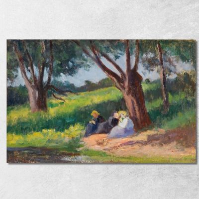 Under The Tree Rolleboise Maximilien Luce mlc107 canvas print 