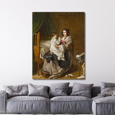 Bedtime Evening Prayers William Powell Frith wpf3 canvas print 