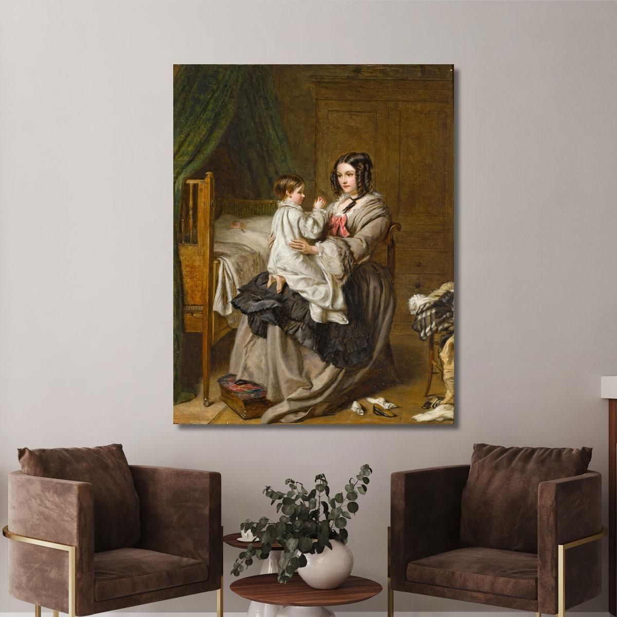 Bedtime Evening Prayers William Powell Frith wpf3 canvas print 