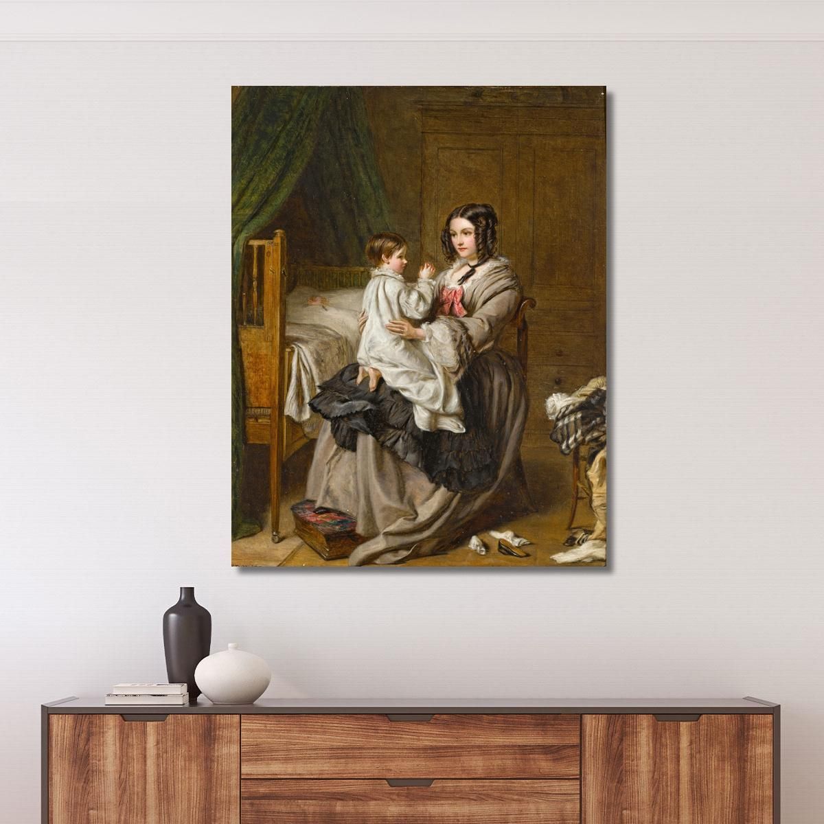Bedtime Evening Prayers William Powell Frith wpf3 canvas print 