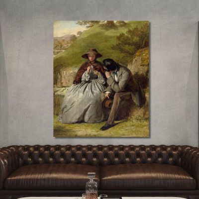 The Lovers William Powell Frith wpf21 canvas print 