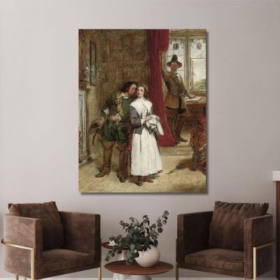 The Puritan'S Daughter William Powell Frith wpf22 canvas print 