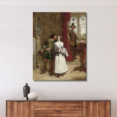 The Puritan'S Daughter William Powell Frith wpf22 canvas print 