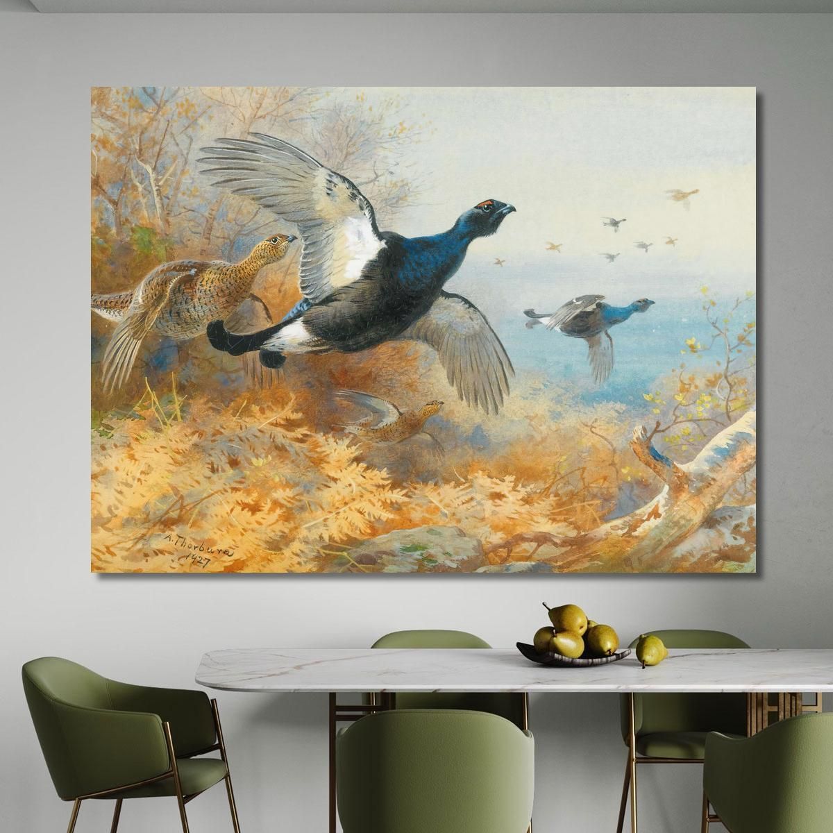 Blackcock Forward Archibald Thorburn ath24 canvas print 