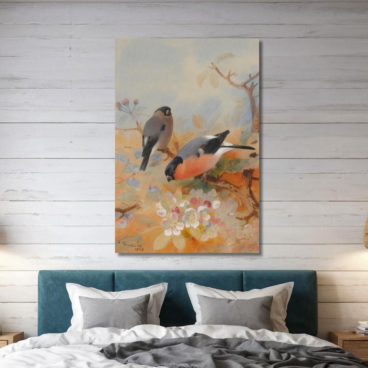 Bullfinches Archibald Thorburn ath32 canvas print 
