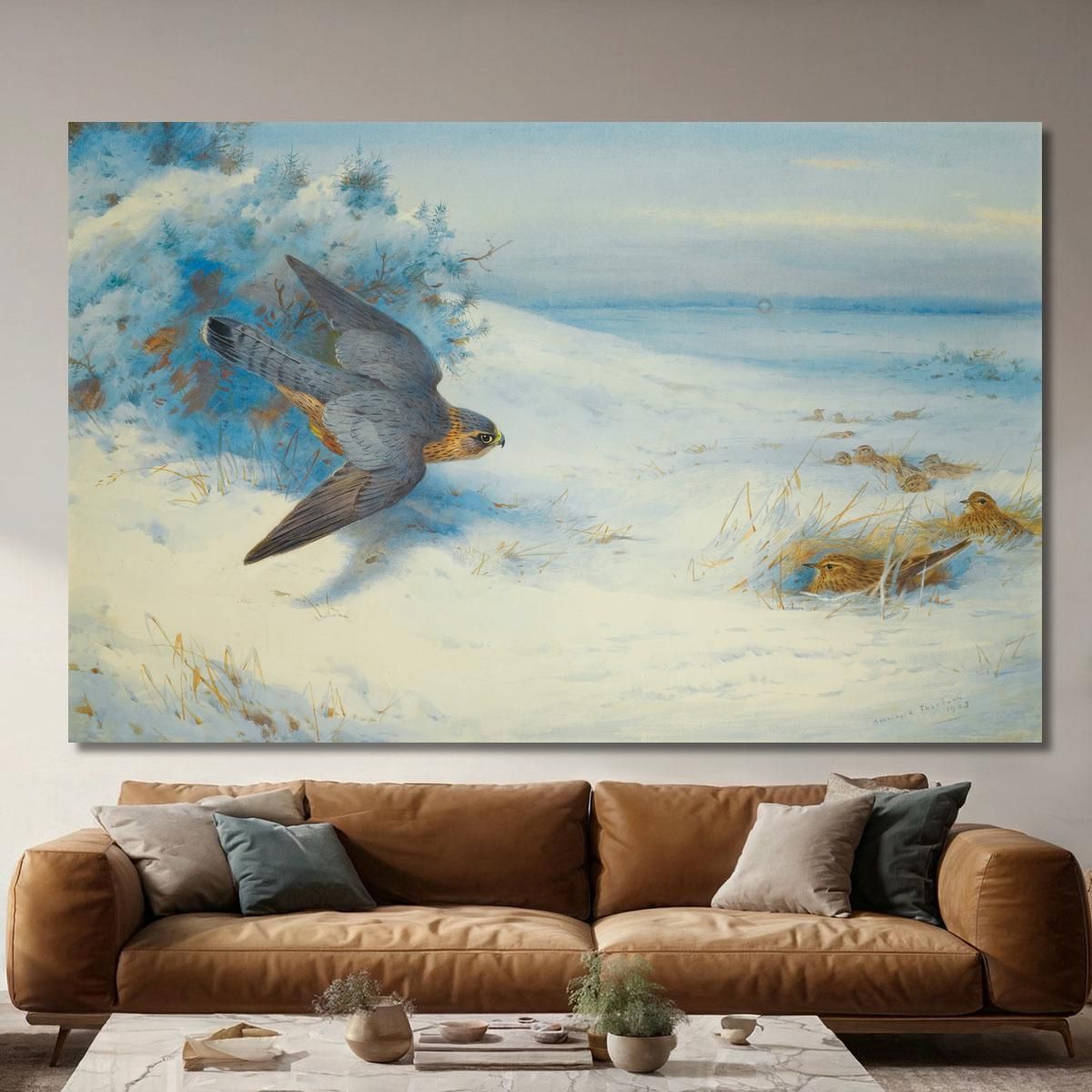 Merlin And Larks Archibald Thorburn ath68 canvas print 