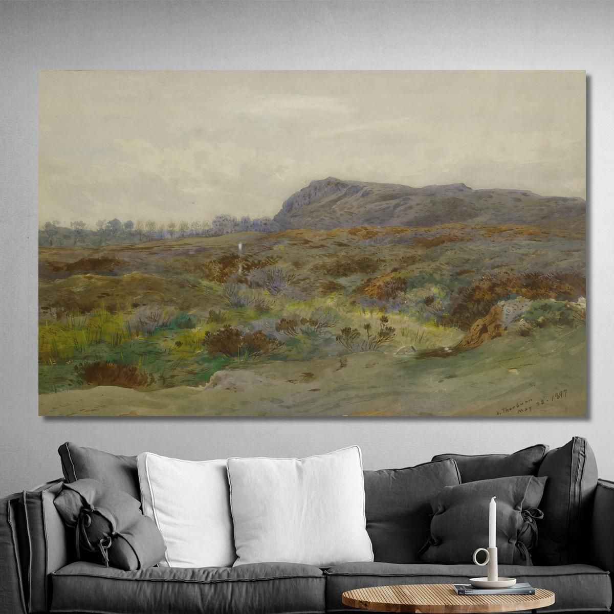 Moorland Landscape Archibald Thorburn ath69 canvas print 