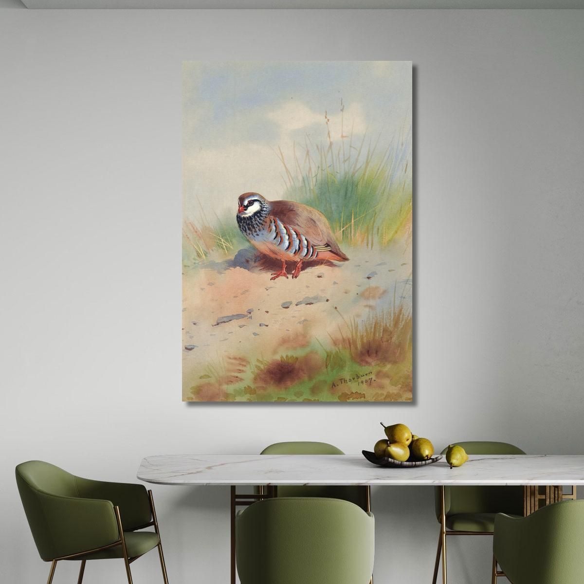 Red-Legged Partridge Archibald Thorburn ath88 canvas print 