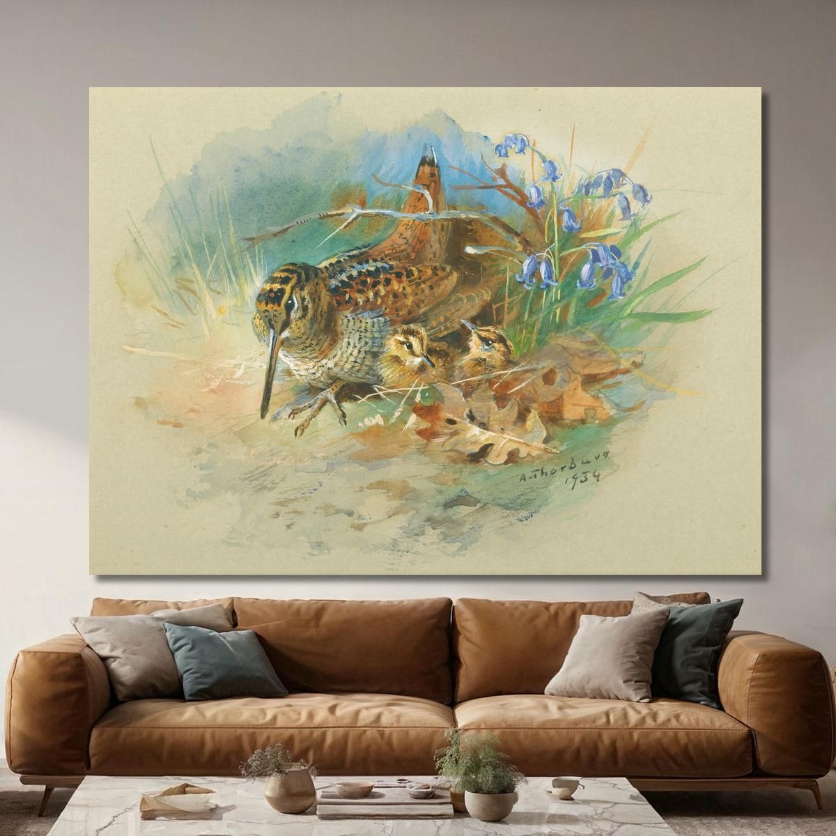 Woodcock And Young Archibald Thorburn ath116 canvas print 