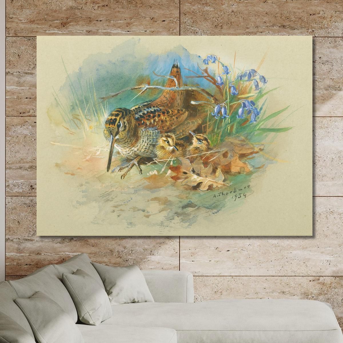 Woodcock And Young Archibald Thorburn ath116 canvas print 