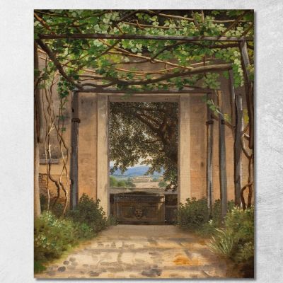 A Pergola Italy Christoffer Wilhelm Eckersberg cwe4 canvas print 