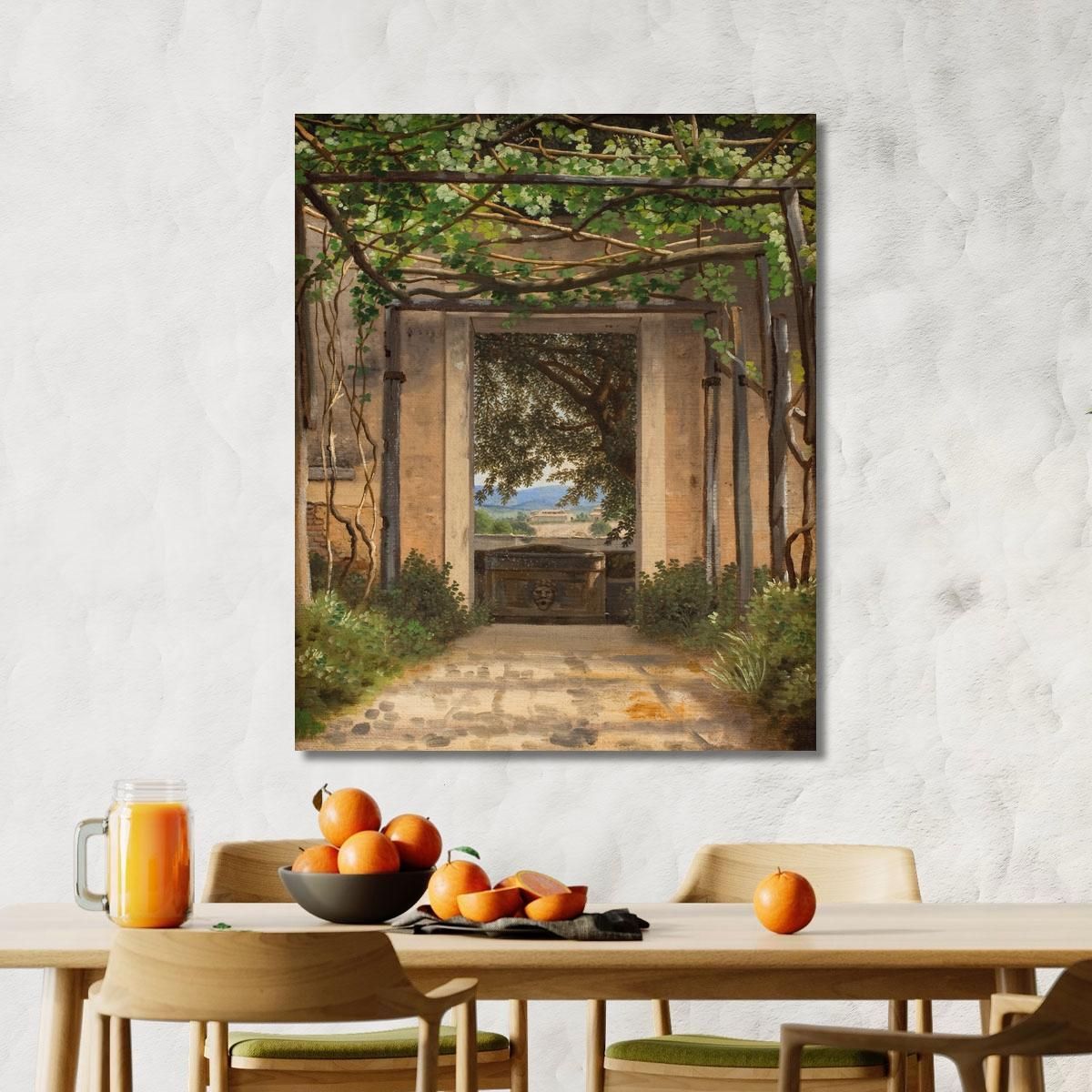 A Pergola Italy Christoffer Wilhelm Eckersberg cwe4 canvas print 