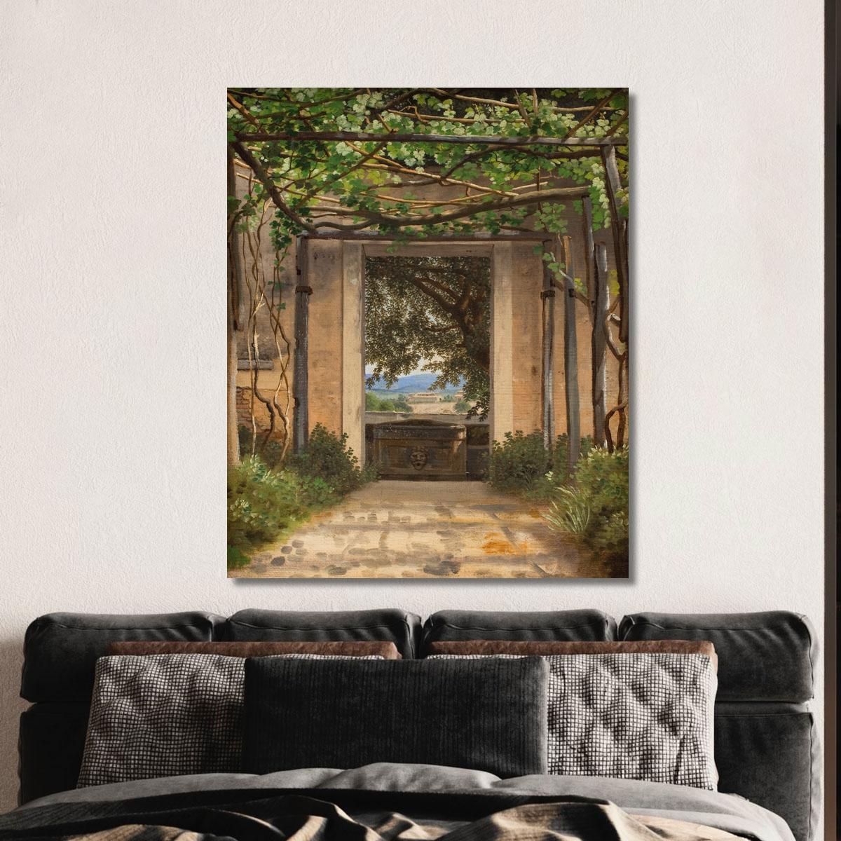 A Pergola Italy Christoffer Wilhelm Eckersberg cwe4 canvas print 