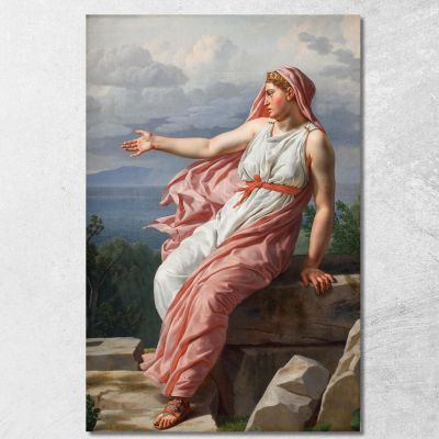 Alcyone'S Farewell To Her Husband Christoffer Wilhelm Eckersberg cwe12 canvas print 