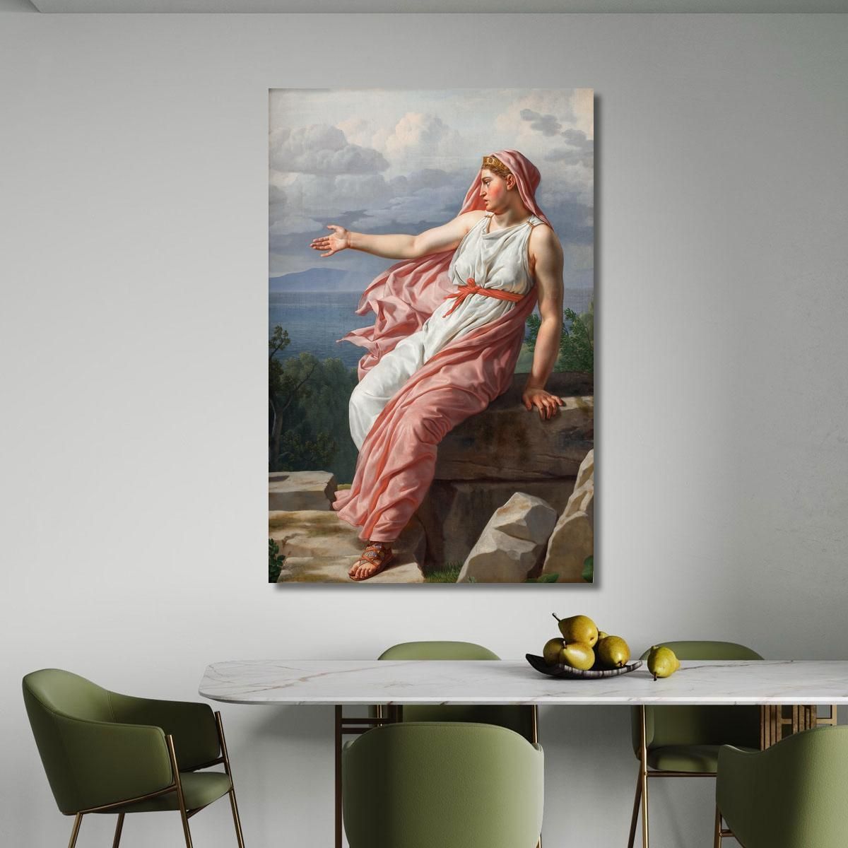 Alcyone'S Farewell To Her Husband Christoffer Wilhelm Eckersberg cwe12 canvas print 