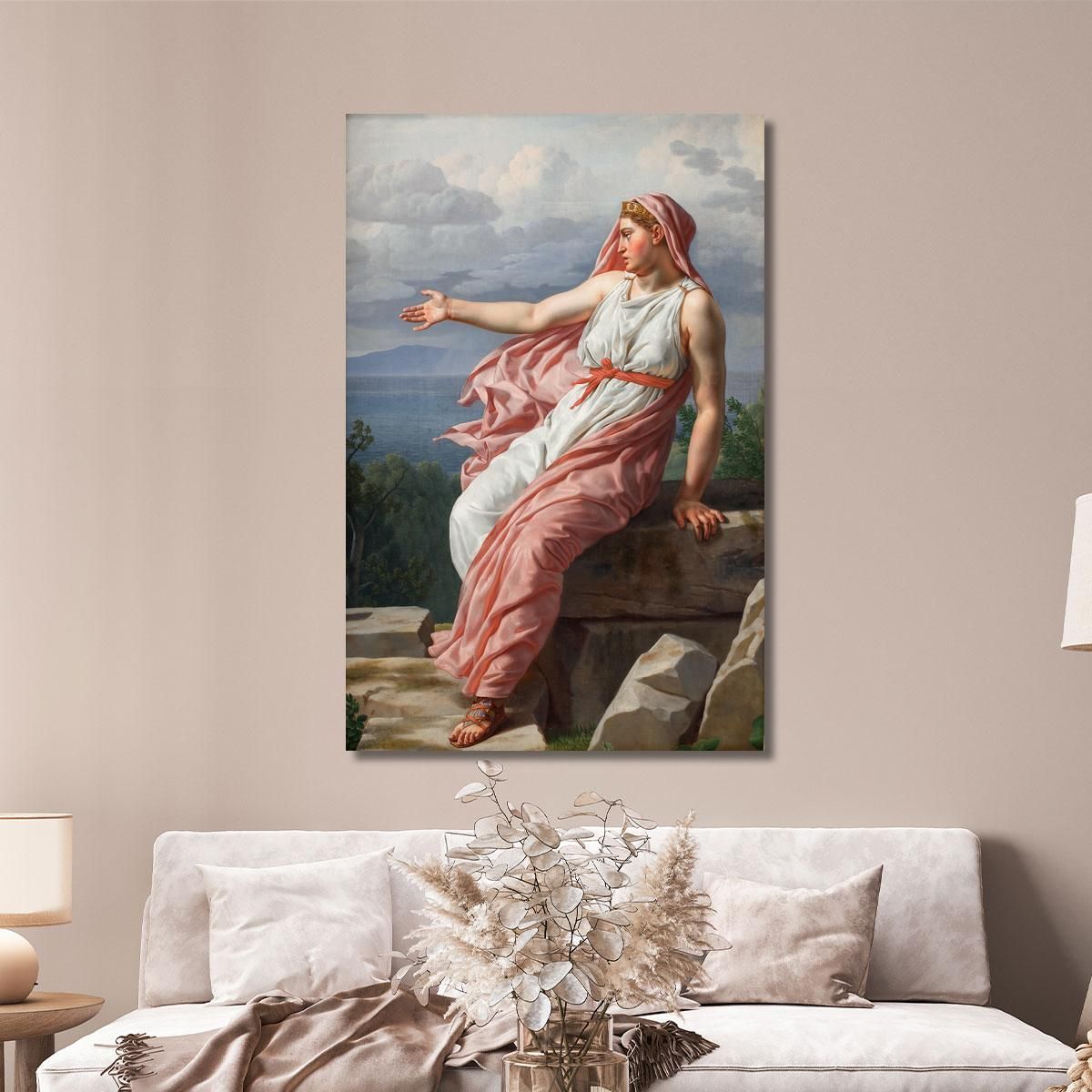 Alcyone'S Farewell To Her Husband Christoffer Wilhelm Eckersberg cwe12 canvas print 