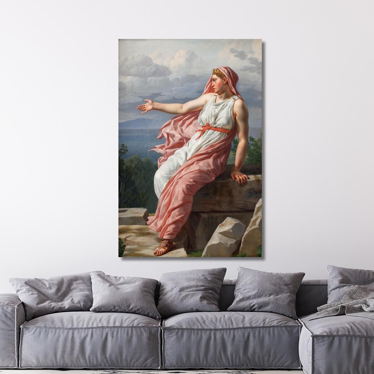 Alcyone'S Farewell To Her Husband Christoffer Wilhelm Eckersberg cwe12 canvas print 