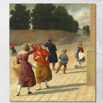 A Storm Christoffer Wilhelm Eckersberg cwe24 canvas print 