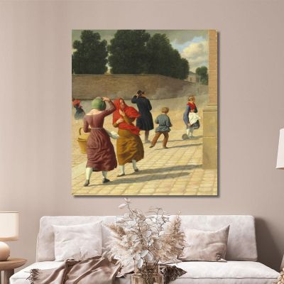 A Storm Christoffer Wilhelm Eckersberg cwe24 canvas print 