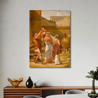 Hector'S Farewell To Andromache Christoffer Wilhelm Eckersberg cwe29 canvas print 