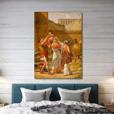 Hector'S Farewell To Andromache Christoffer Wilhelm Eckersberg cwe29 canvas print 