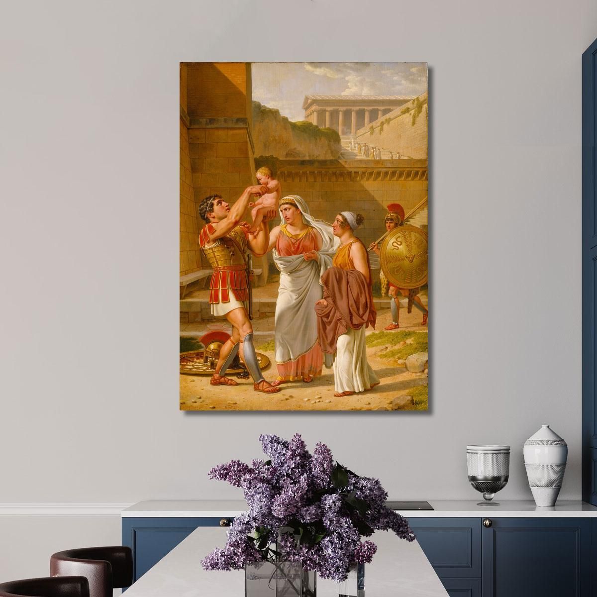 Hector'S Farewell To Andromache Christoffer Wilhelm Eckersberg cwe29 canvas print 