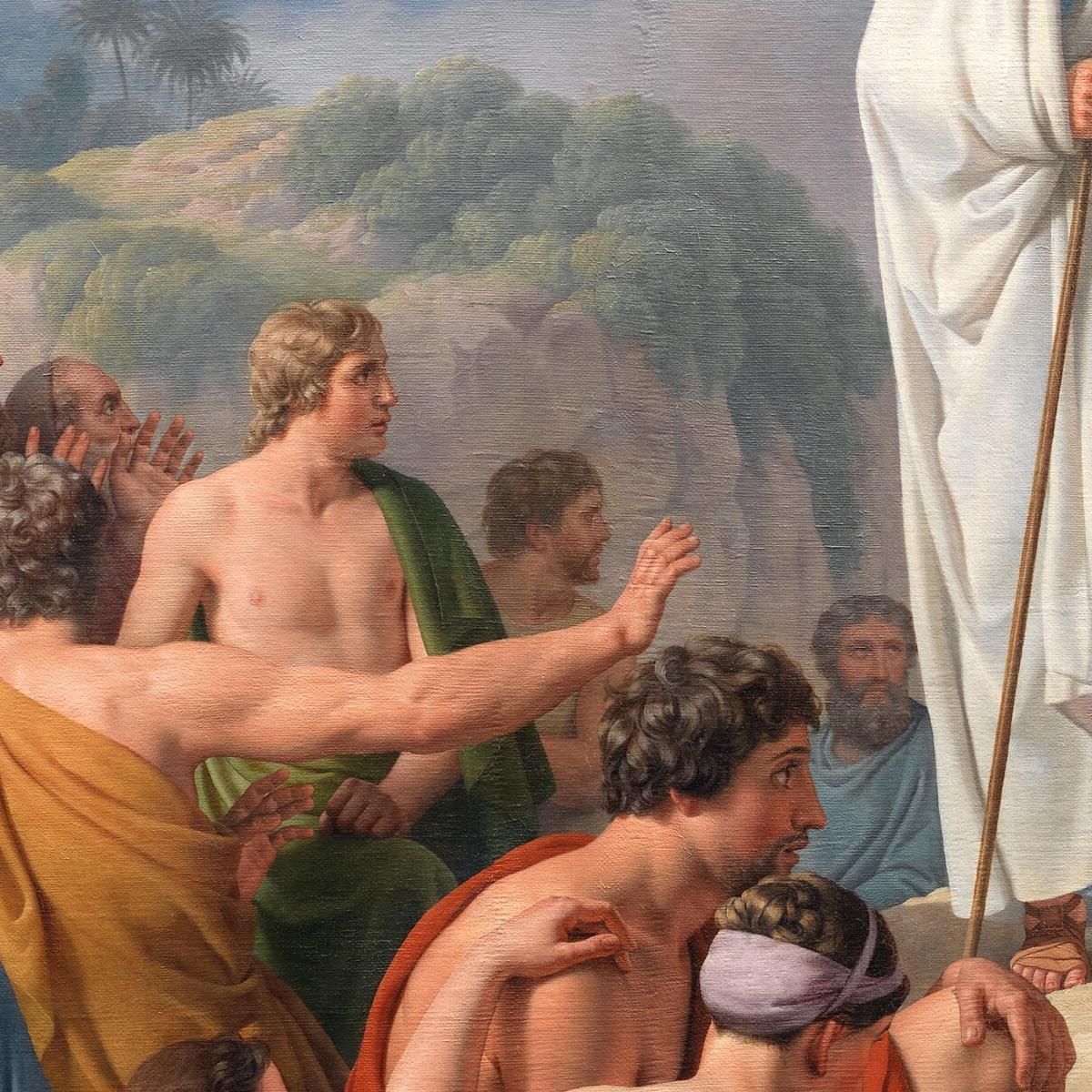 Moses Lets The Red Sea Return And Pharaoh'S Army Is Overwhelmed Christoffer Wilhelm Eckersberg cwe40 canvas print